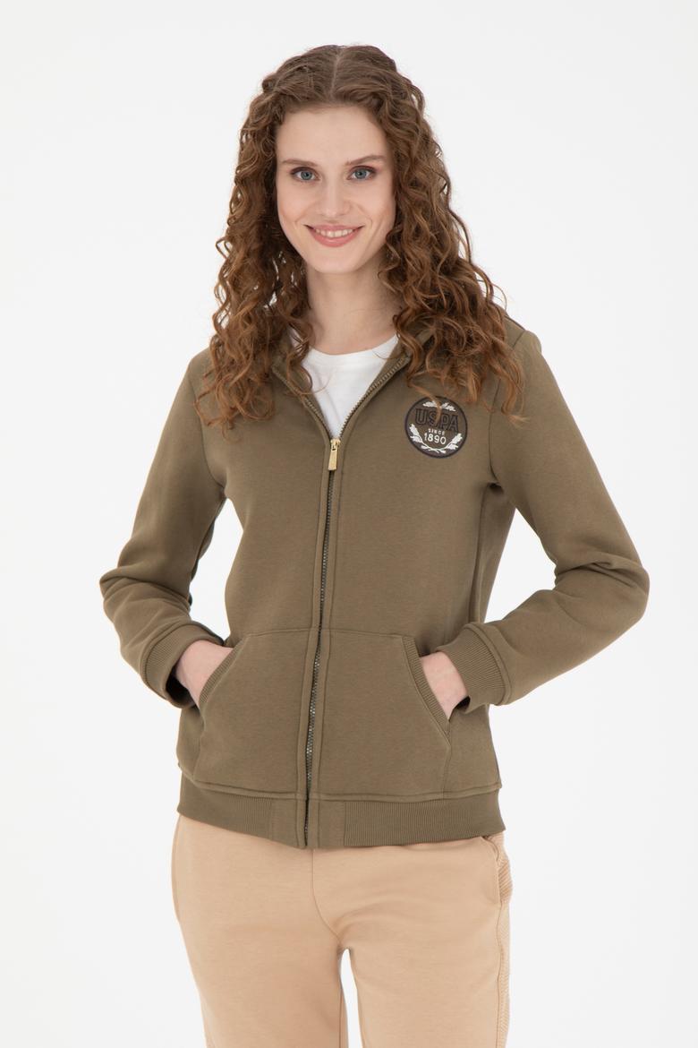 Kadın Haki Sweatshirt