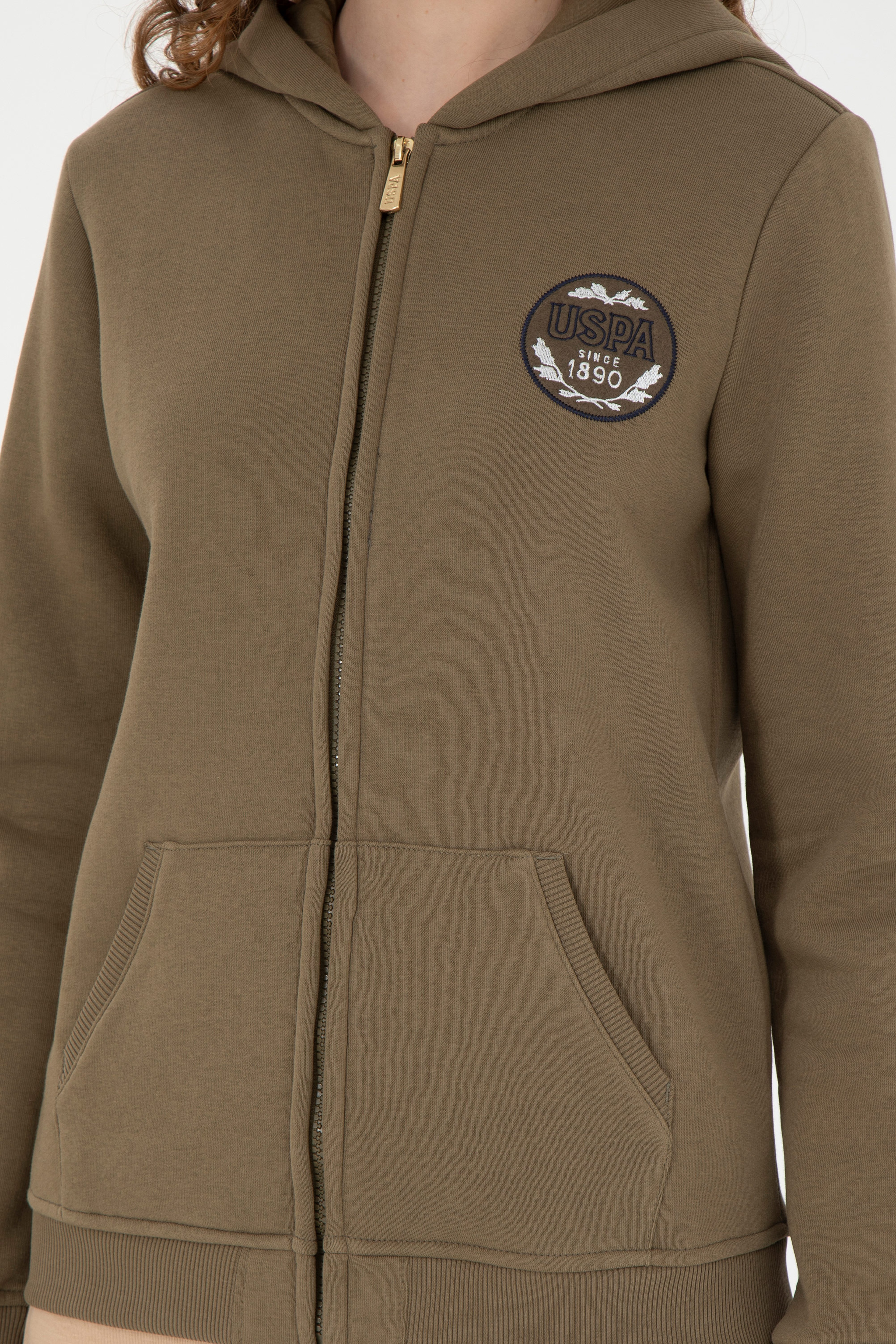 Kadın Haki Sweatshirt