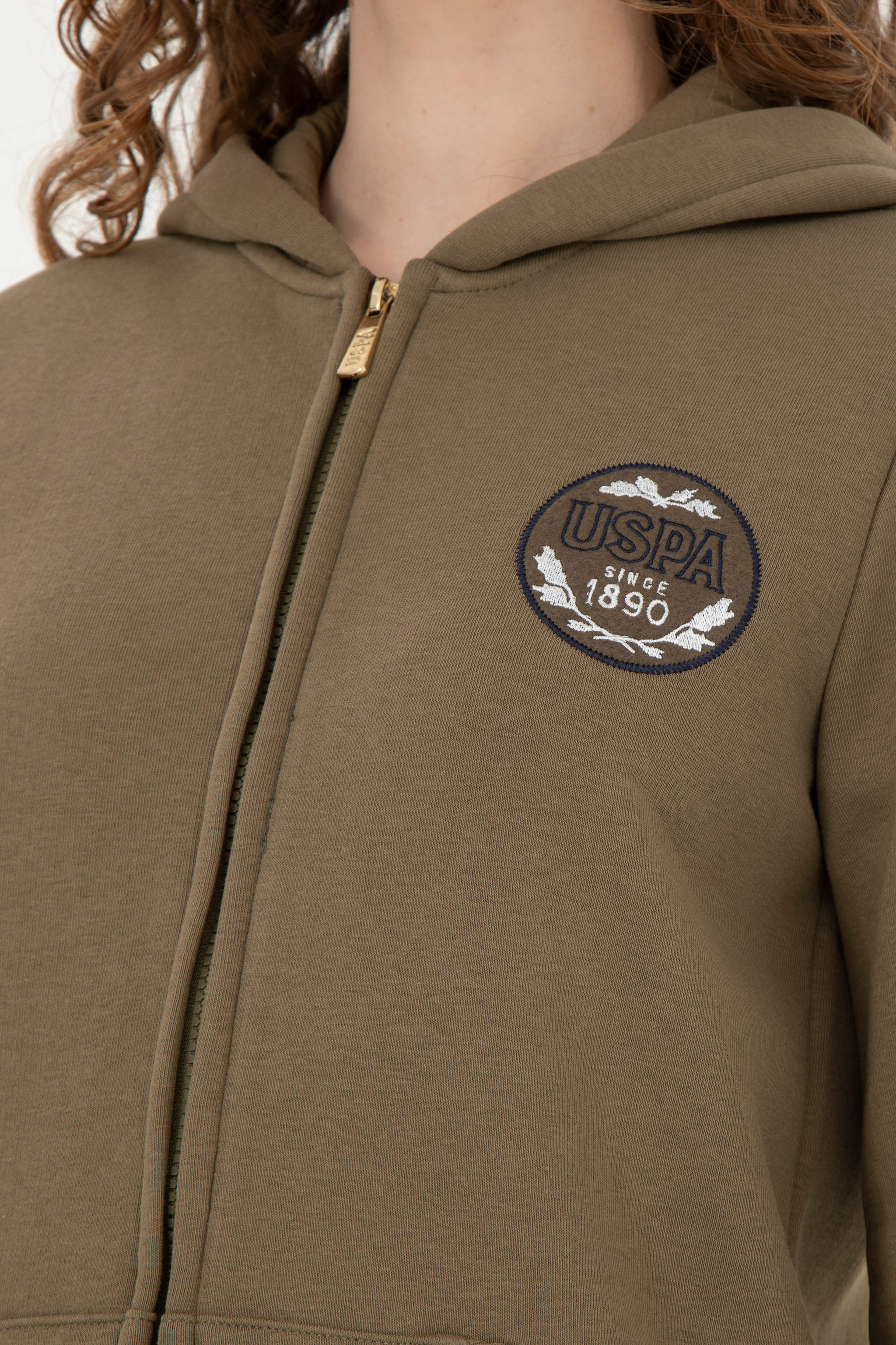 Kadın Haki Sweatshirt