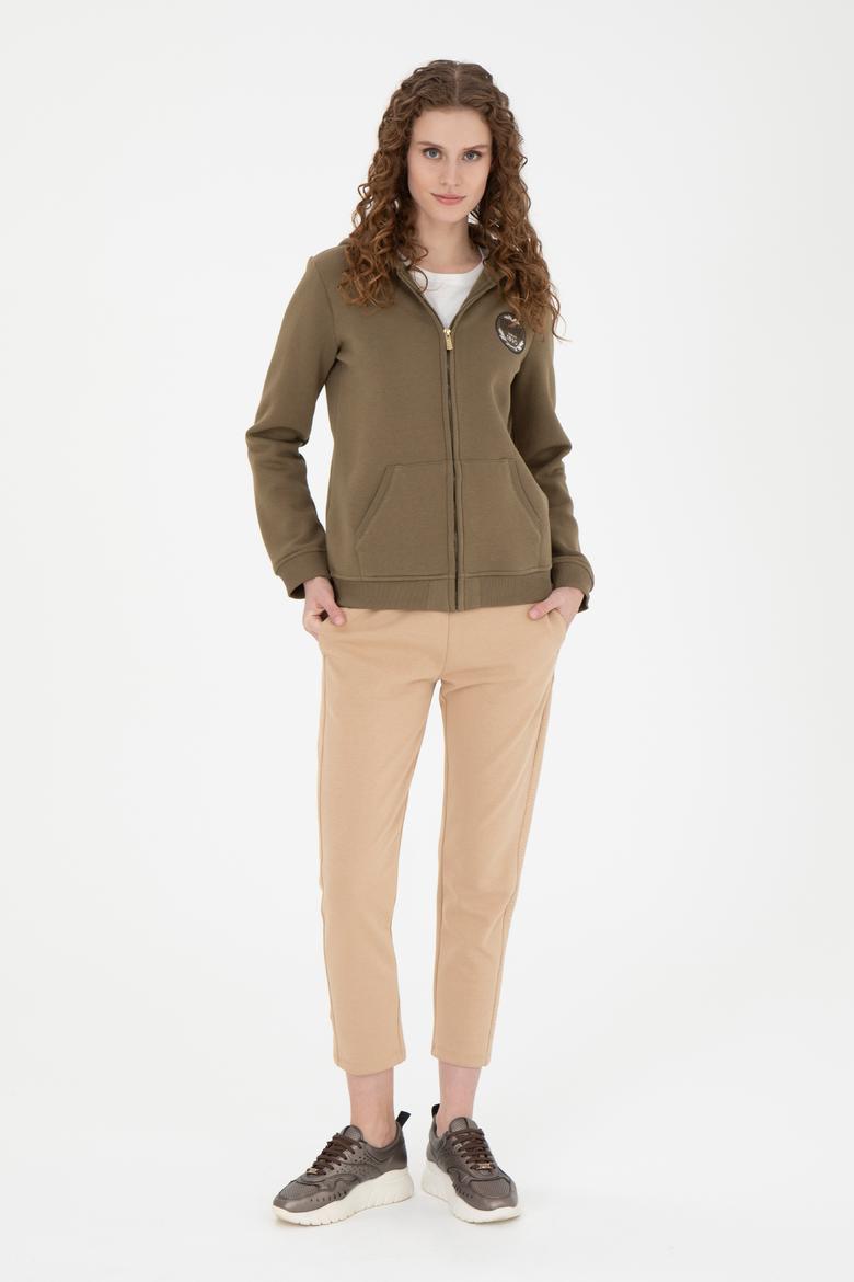 Kadın Haki Sweatshirt - 50272076021