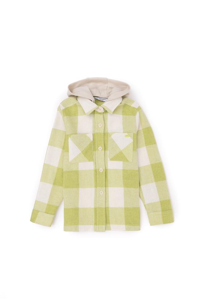 Kız Çocuk Fıstık Yeşili Uzun Kollu Gömlek