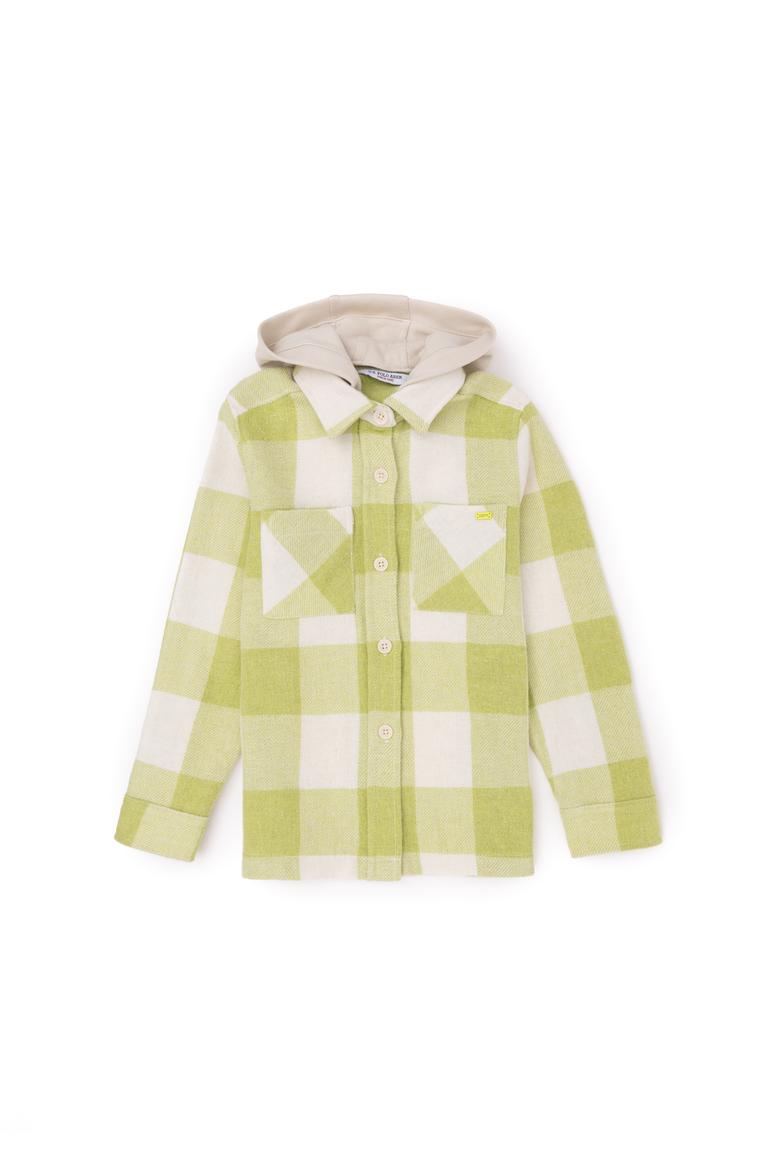 Kız Çocuk Fıstık Yeşili Uzun Kollu Gömlek