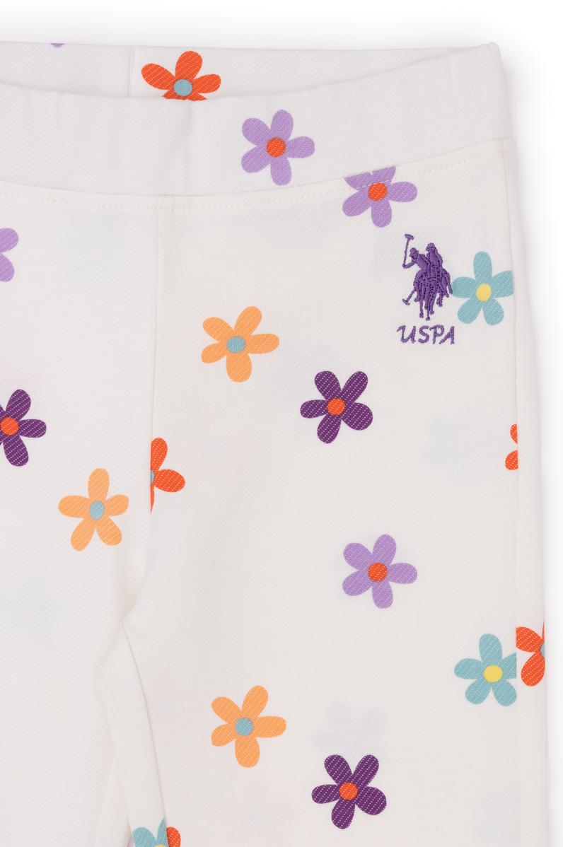 Kız Çocuk Ekru Eşofman Altı