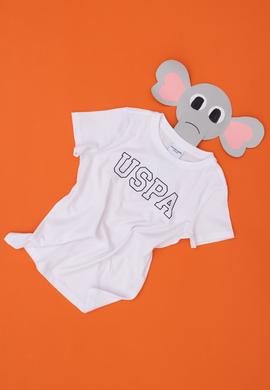 Erkek Çocuk Beyaz Basic Bisiklet Yaka Tişört - 50284818013