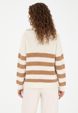 Kadın Taş V Yaka Kazak - 50277298015