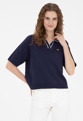 Kadın Lacivert V Yaka Kazak - 50289217001