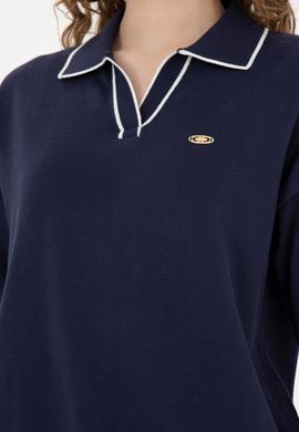 Kadın Lacivert V Yaka Kazak - 50289217001