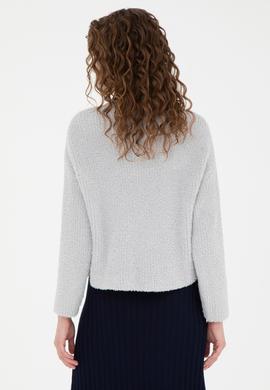 Kadın Taş Melanj Balıkçı Yaka Kazak - 50270428013