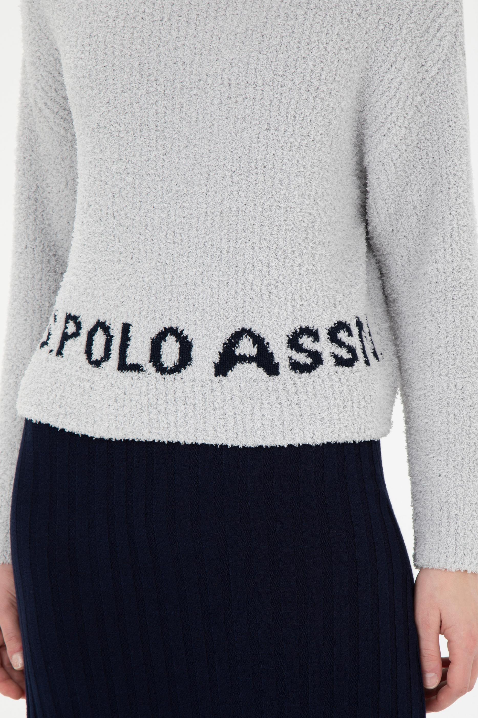 Kadın Taş Melanj Balıkçı Yaka Kazak