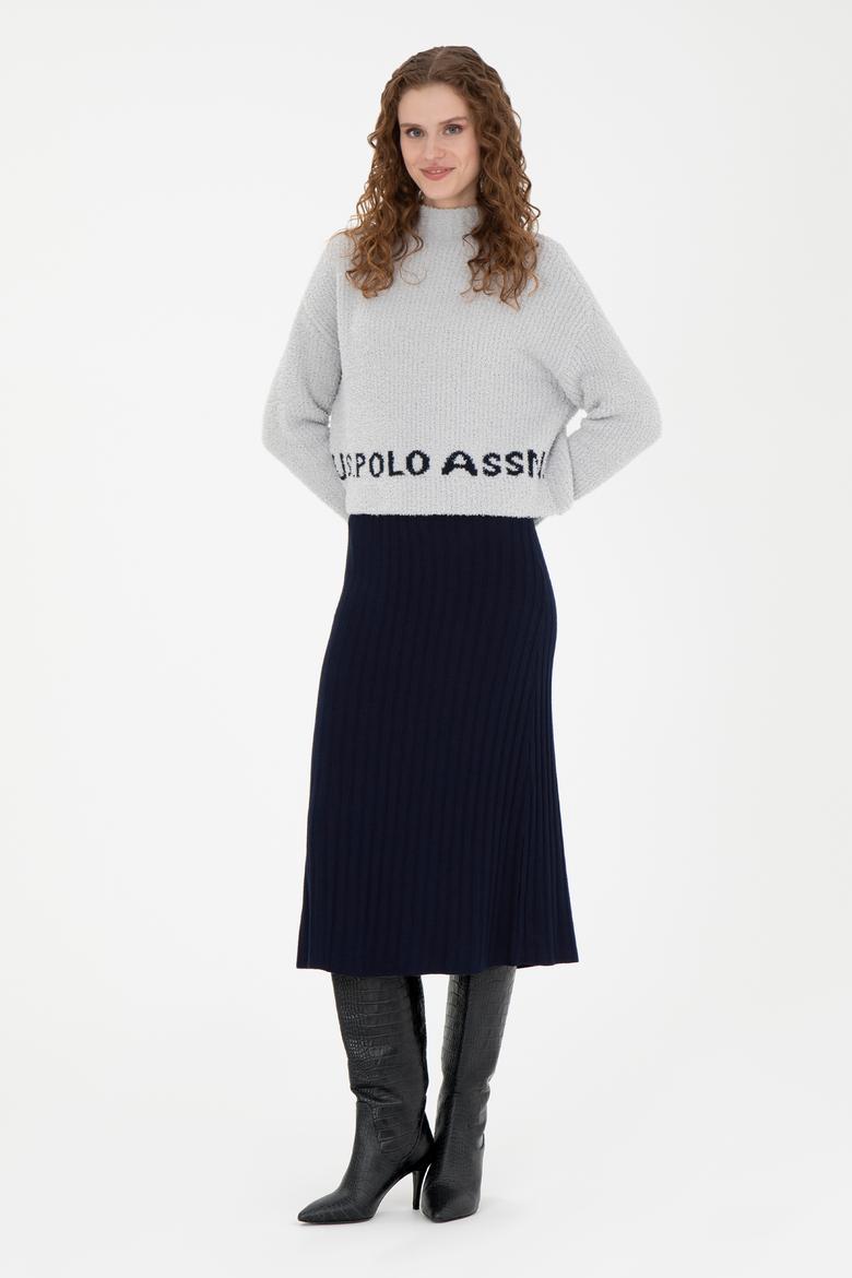 Kadın Taş Melanj Balıkçı Yaka Kazak - 50270428013