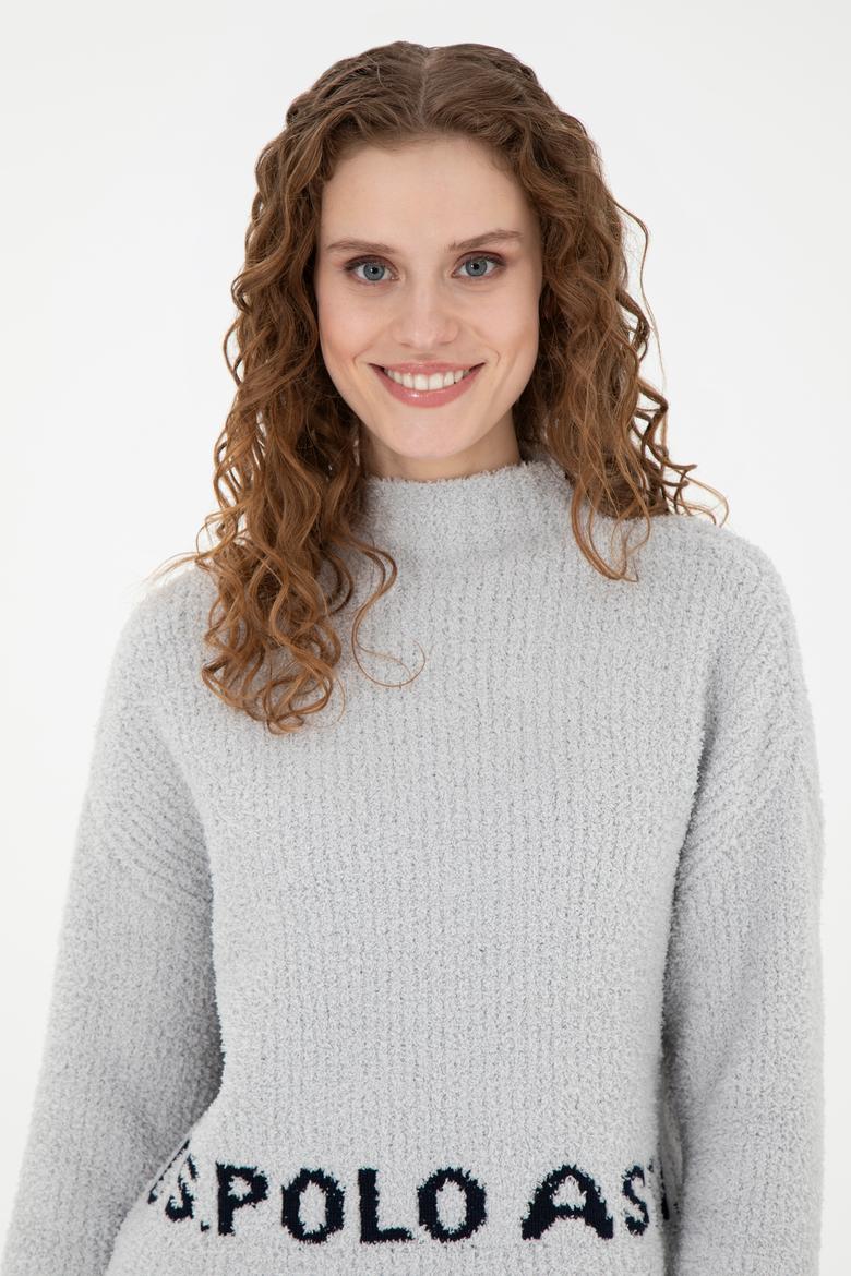 Kadın Taş Melanj Balıkçı Yaka Kazak - 50270428013