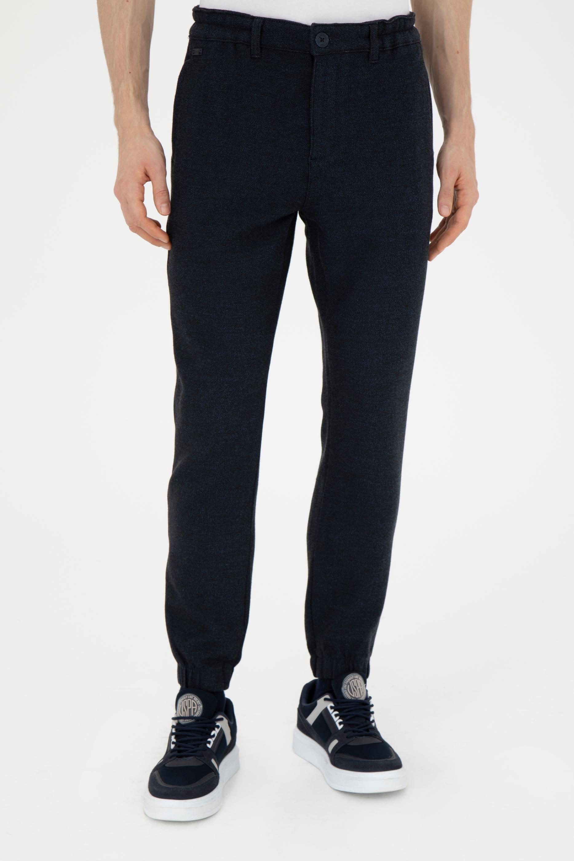 Erkek Lacivert Kanvas Pantolon