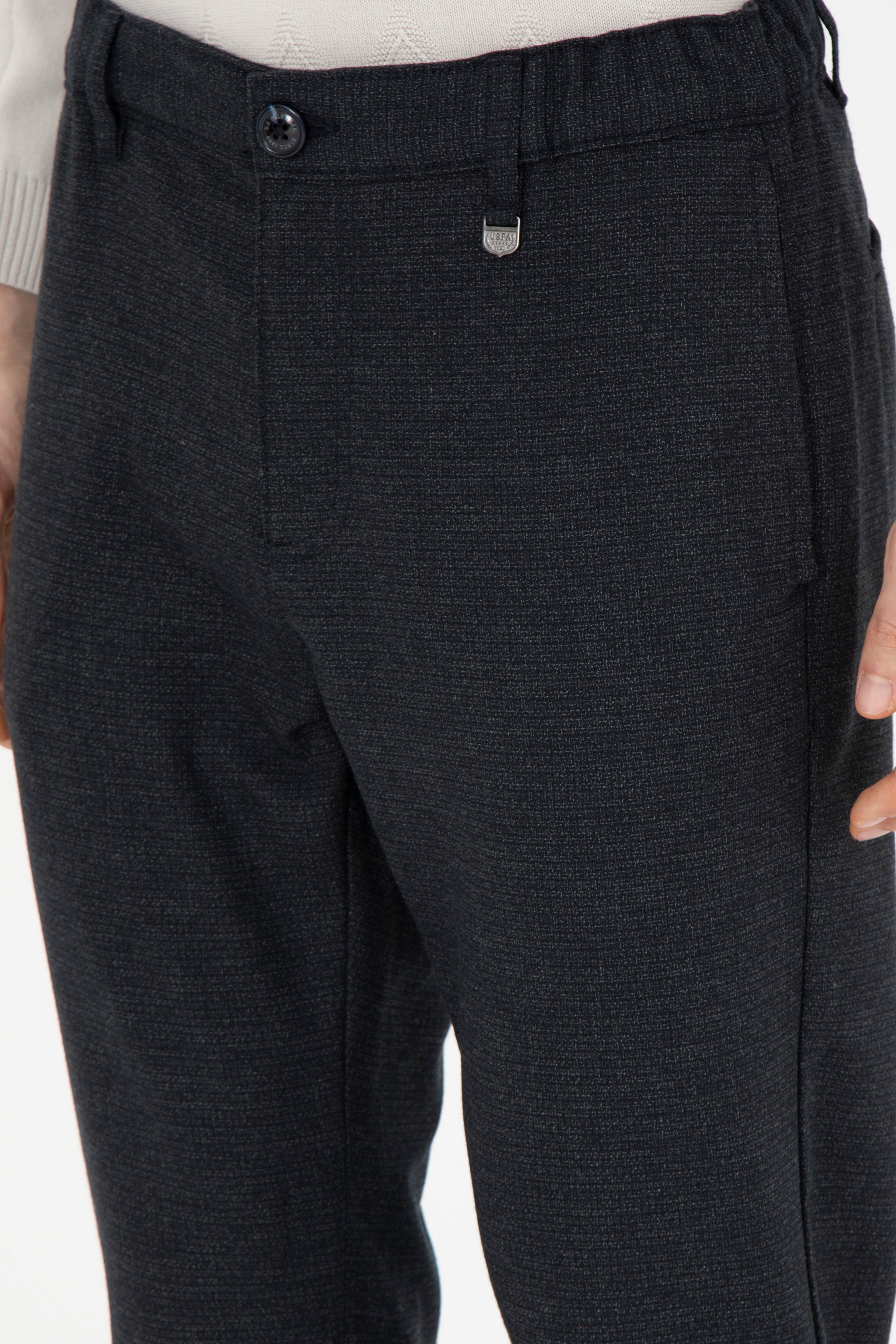Erkek Jogger Fit Antrasit Kanvas Pantolon - Image 6