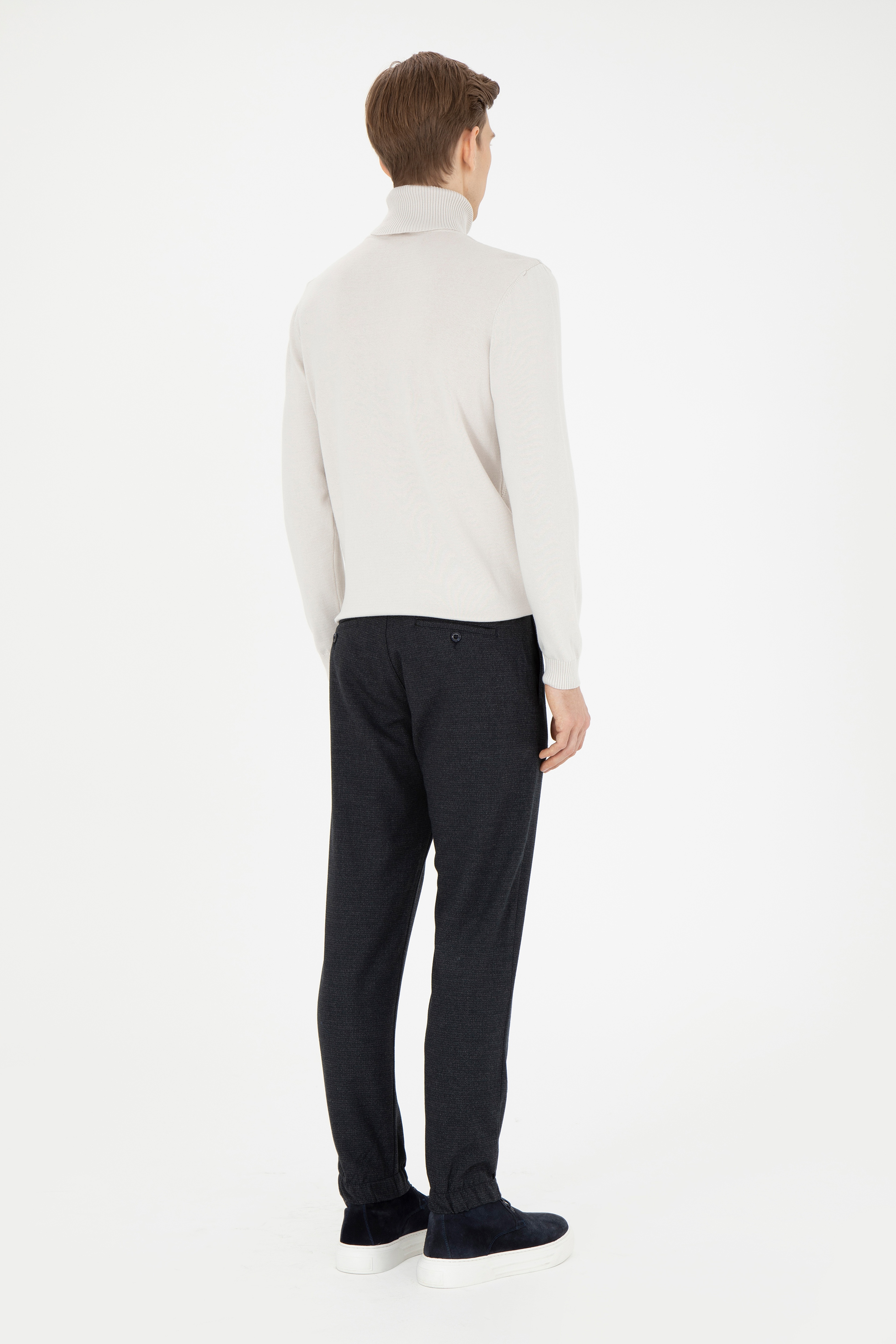 Erkek Jogger Fit Antrasit Kanvas Pantolon - Image 4