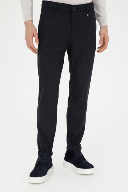 Erkek Jogger Fit Antrasit Kanvas Pantolon