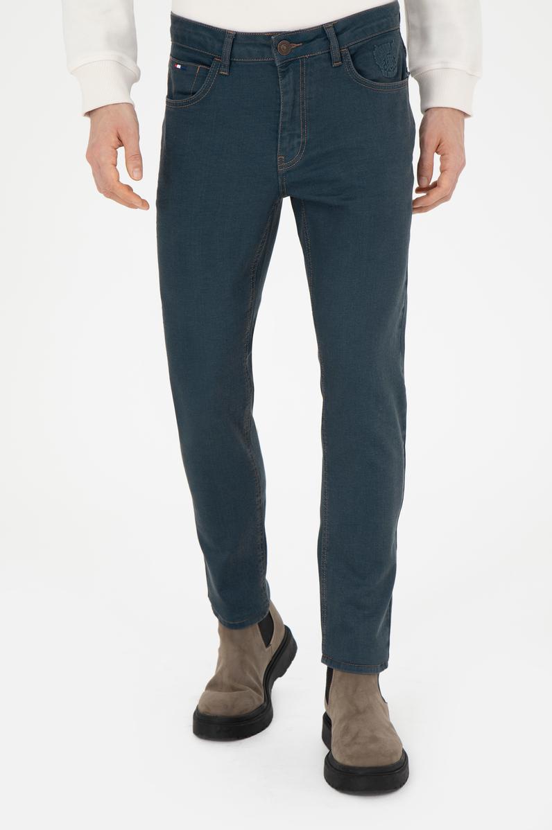 Erkek Yeşil Jean Pantolon