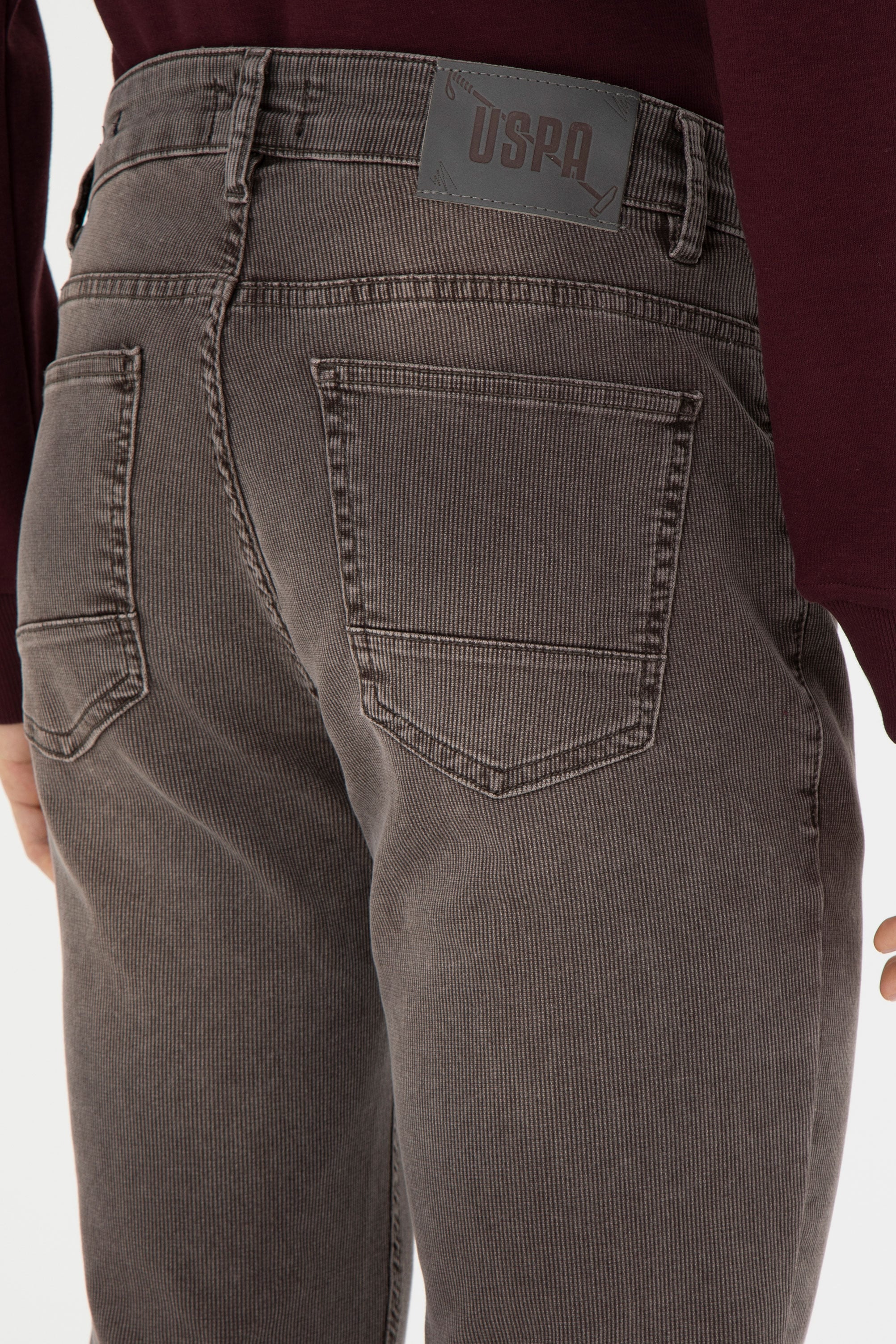 Erkek Kahverengi Jean Pantolon - Image 7