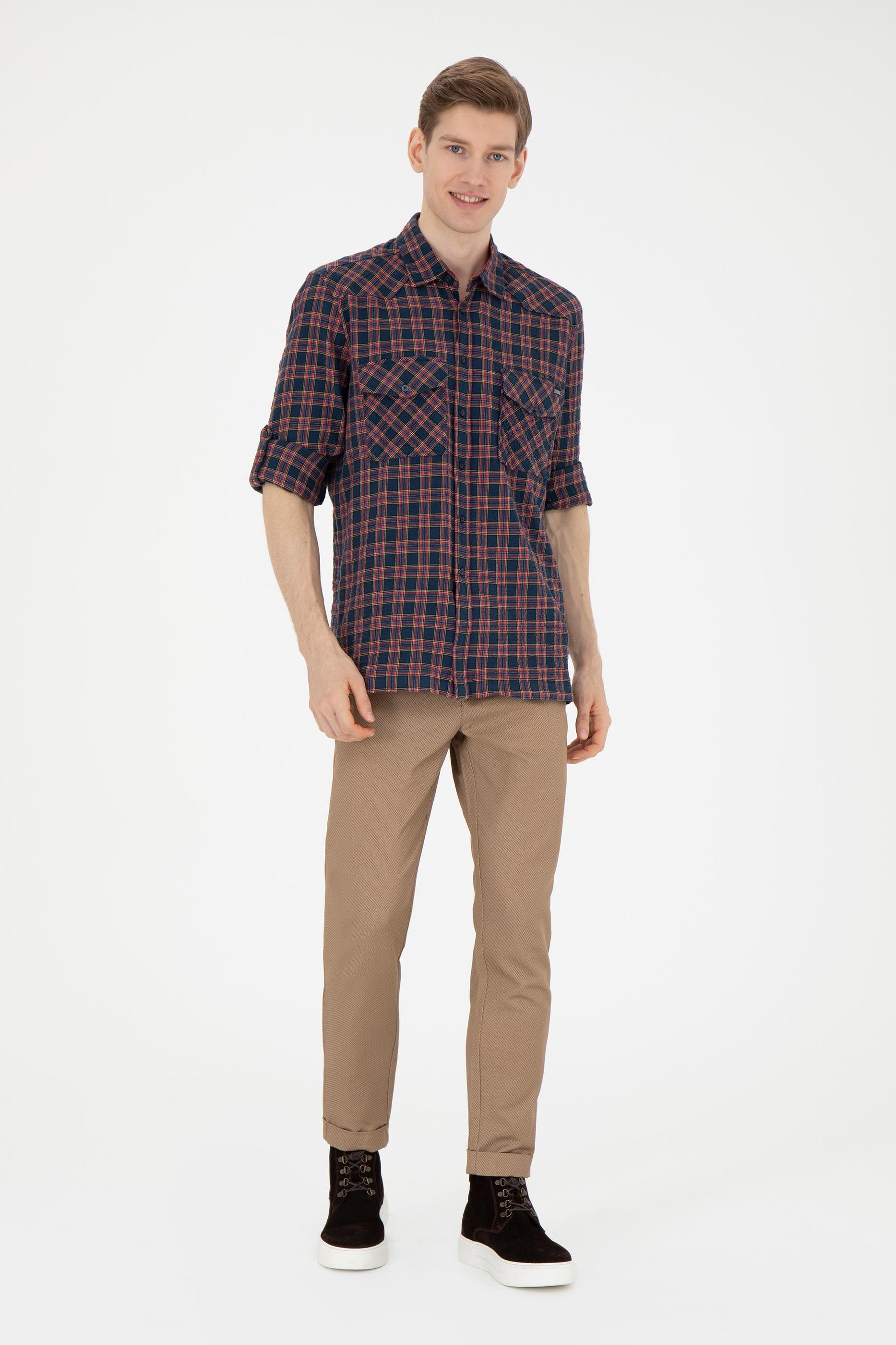 Erkek Kum Kanvas Pantolon