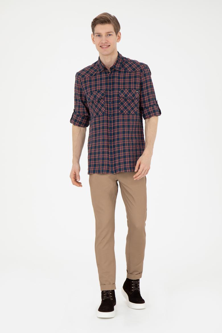 Erkek Kum Kanvas Pantolon