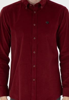 Erkek Bordo Uzun Kollu Gömlek - 50272683015