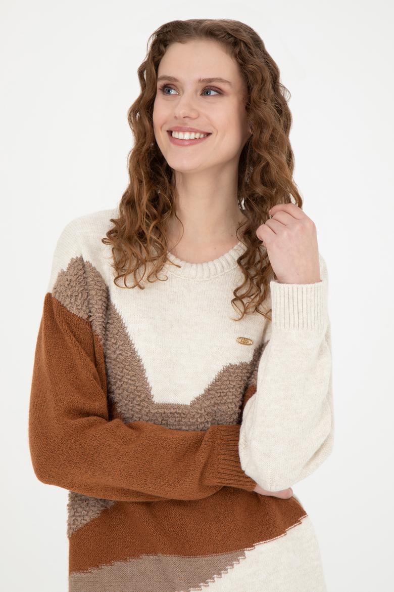 Kadın Krem Kazak - 50269503011