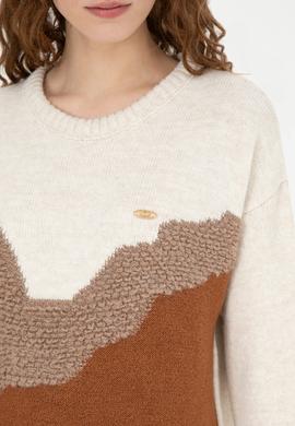 Kadın Krem Kazak - 50269503011