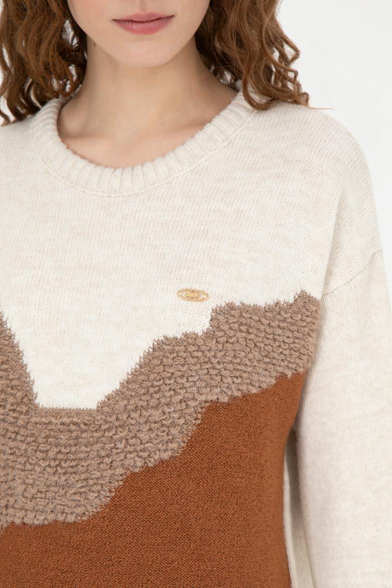 Kadın Krem Kazak - 50269503011