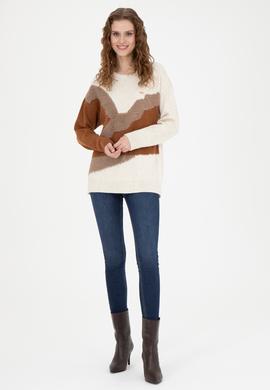 Kadın Krem Kazak - 50269503011