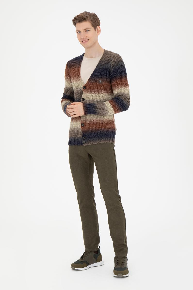 Erkek Haki Kanvas Pantolon