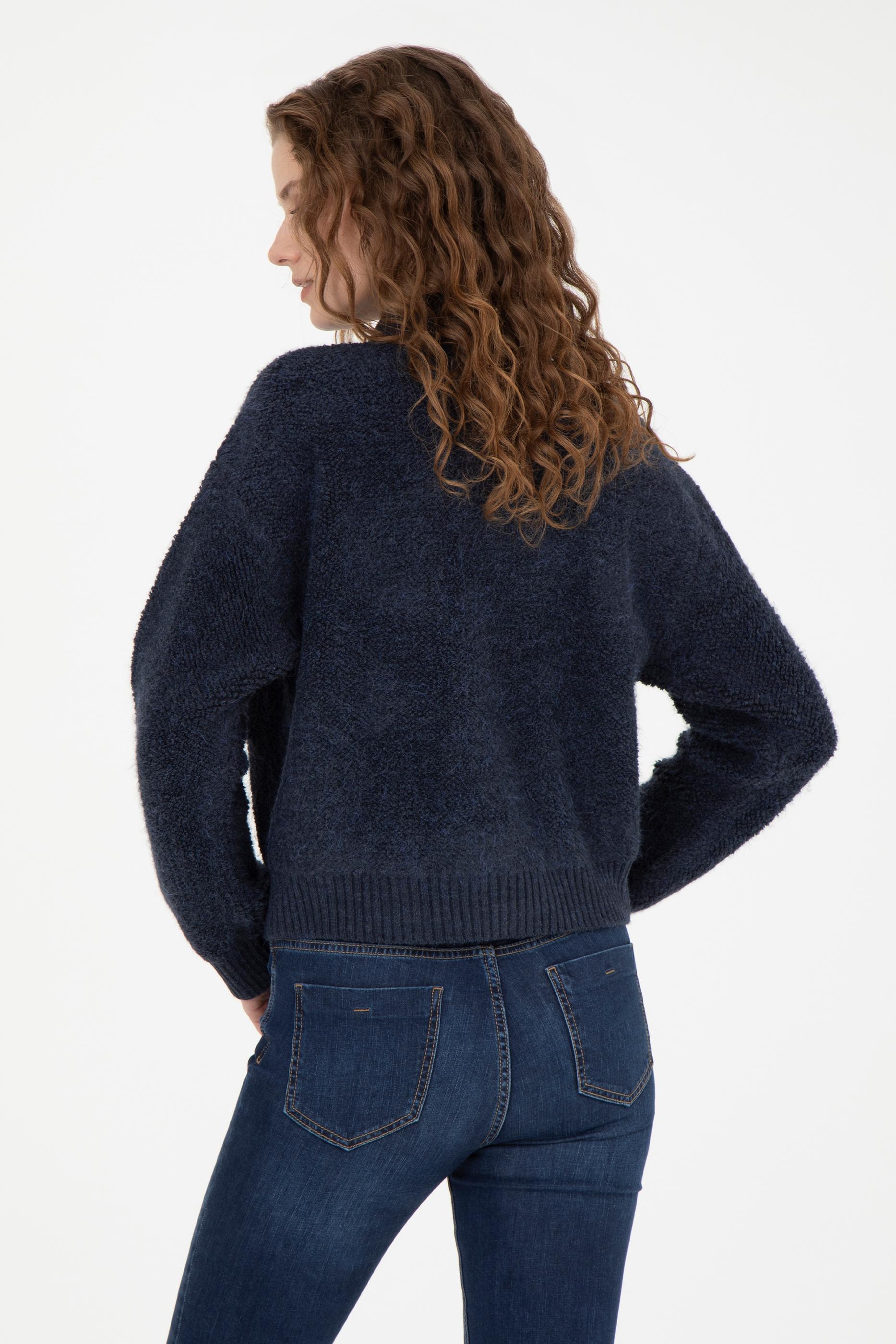 Kadın Lacivert Triko Hırka