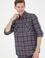 Erkek İndigo Uzun Kollu Gömlek
