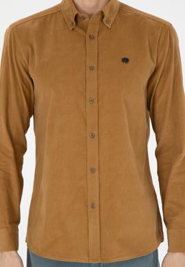 Erkek Açık Haki Uzun Kollu Gömlek - 50272683043