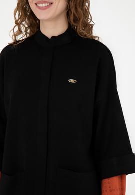 Kadın Siyah Triko Hırka - 50277381005