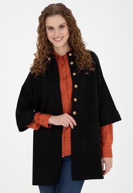 Kadın Siyah Triko Hırka - 50277381005