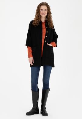 Kadın Siyah Triko Hırka - 50277381005