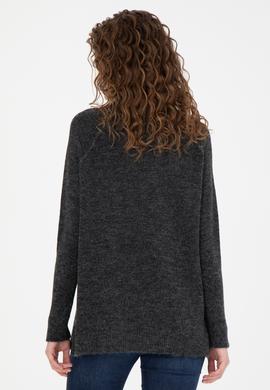 Kadın Antrasit Melanj Kazak - 50270443004