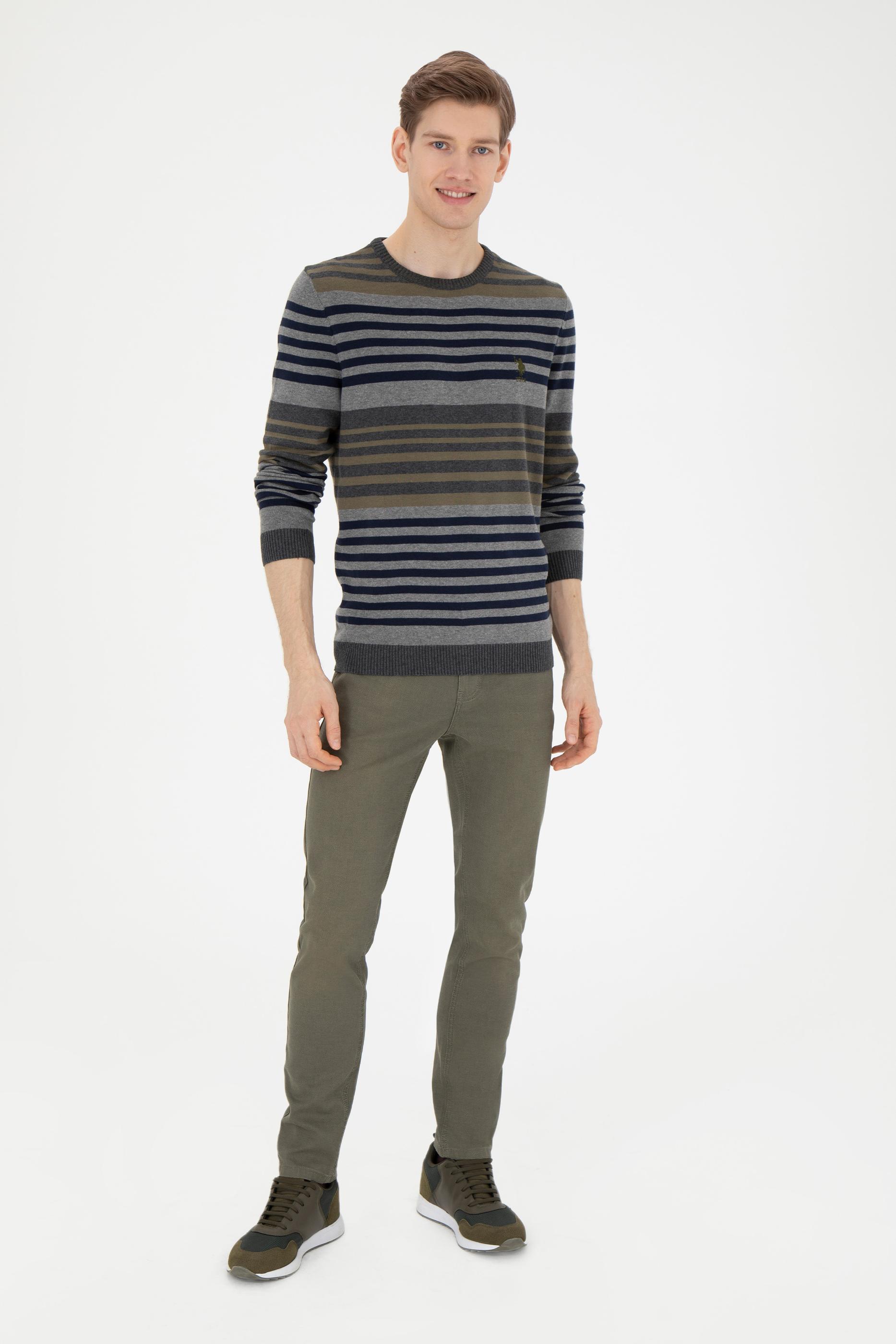 Erkek Antrasit Melanj Kazak