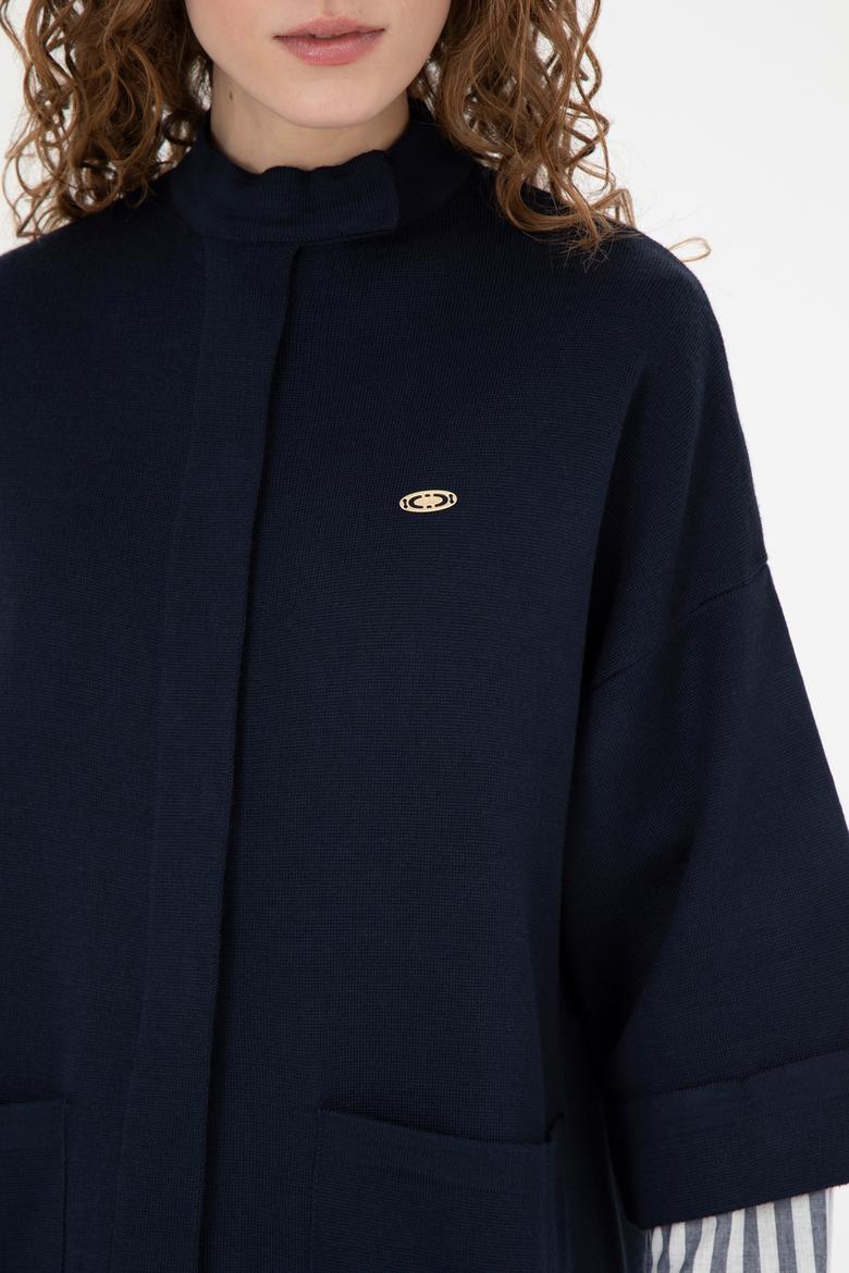 Kadın Lacivert Triko Hırka - 50277381003