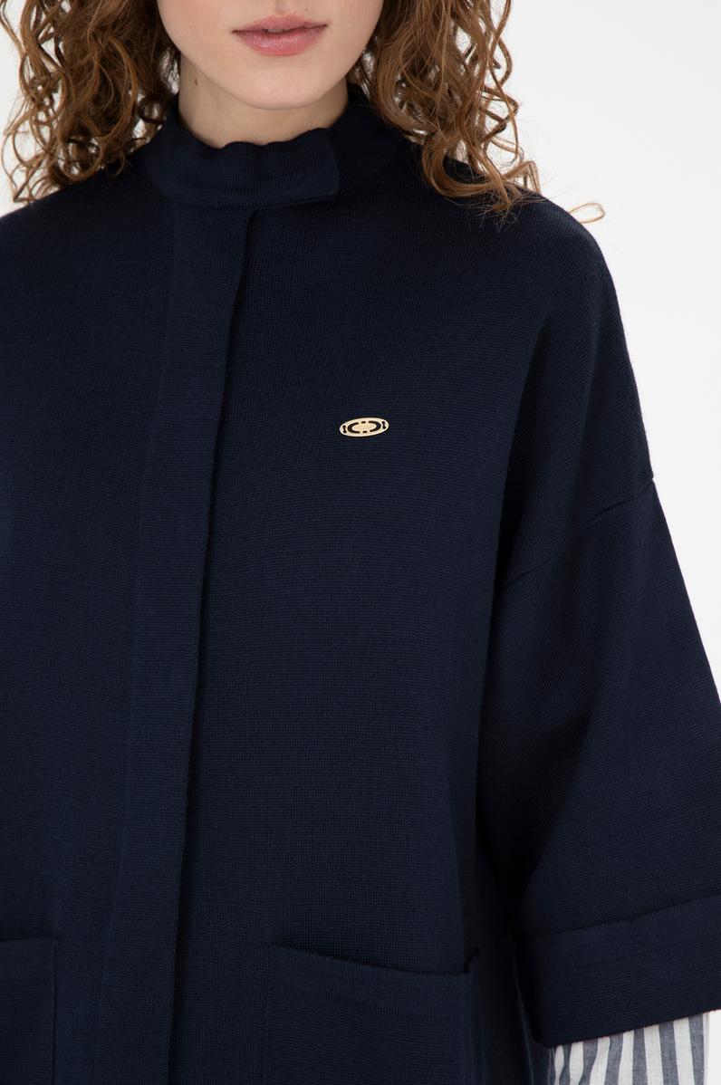 Kadın Lacivert Triko Hırka