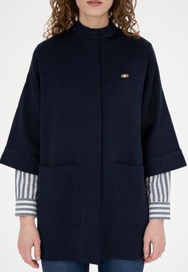 Kadın Lacivert Triko Hırka - 50277381003