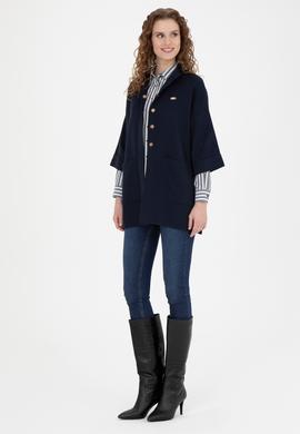 Kadın Lacivert Triko Hırka - 50277381003