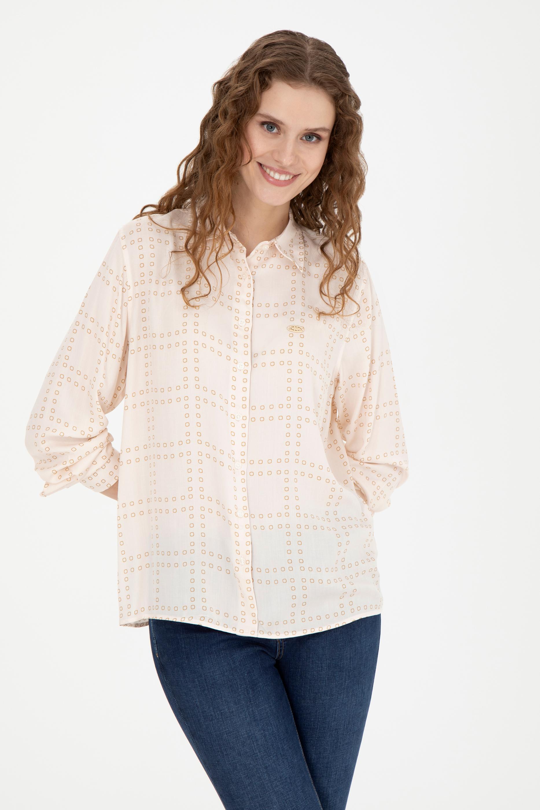 Kadın Taş Uzun Kollu Gömlek