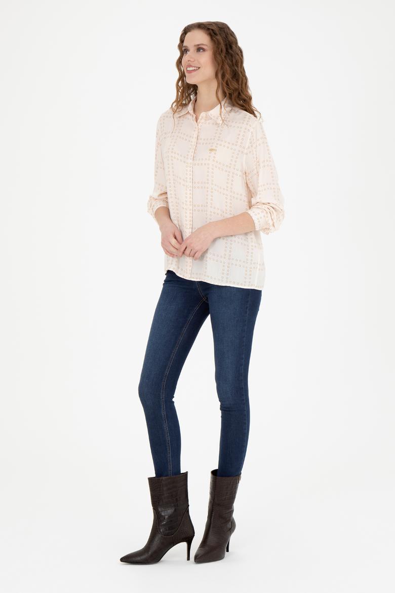 Kadın Taş Uzun Kollu Gömlek - 50272837022