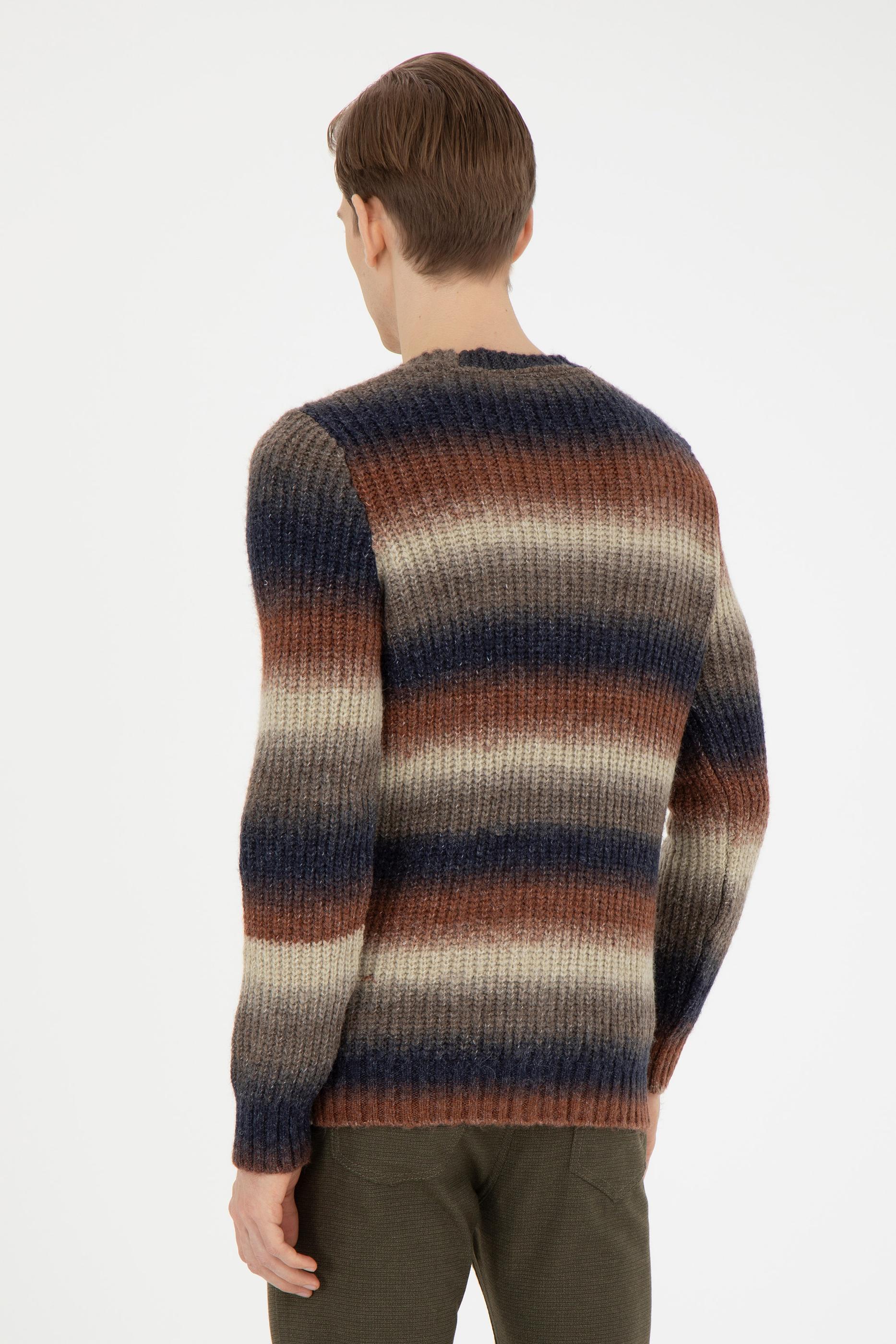 Erkek Haki Triko Hırka