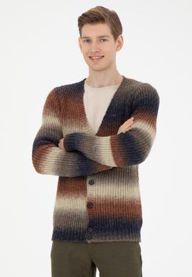 Erkek Haki Triko Hırka - 50270977001