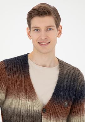 Erkek Haki Triko Hırka - 50270977001