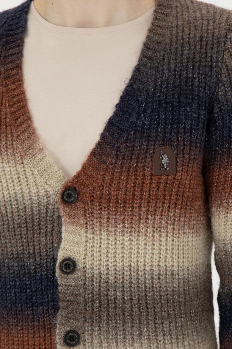 Erkek Haki Triko Hırka - 50270977001