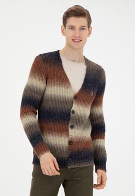 Erkek Haki Triko Hırka - 50270977001