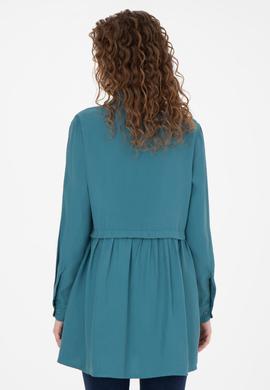 Kadın Petrol Uzun Kollu Gömlek - 50271830027