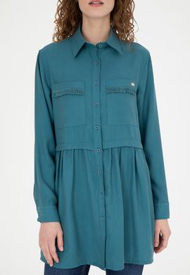 Kadın Petrol Uzun Kollu Gömlek - 50271830027